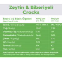 Zeytin Biberiyeli Glutensiz Vegan Tohum Kraker Cracks 50gr